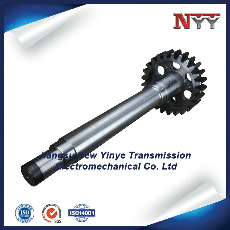 metallurgy machinery soft tooth flank DIN class 6 gear shaft